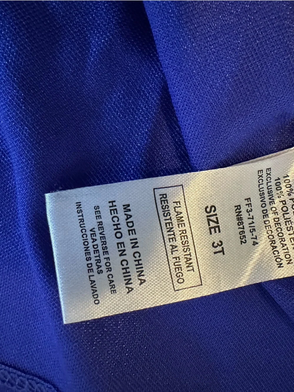 Disney Girls 3T Sparkling Blue Snowflake Princess Nightgown | EUC | Sleepwear - Picture 2 of 4